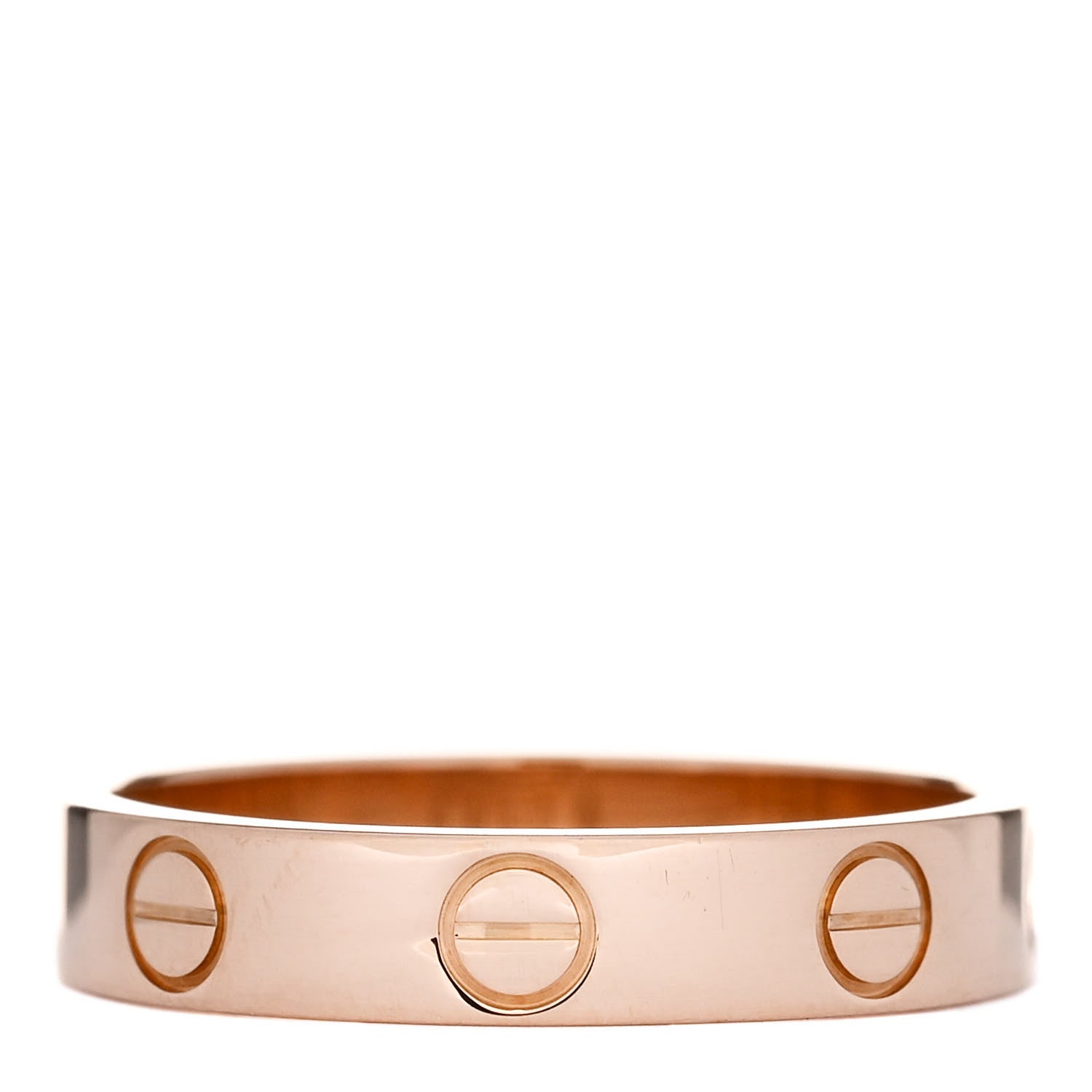 Cartier 18K Pink Gold 3.5mm LOVE Wedding Band Ring 51 5.75 3 of 5