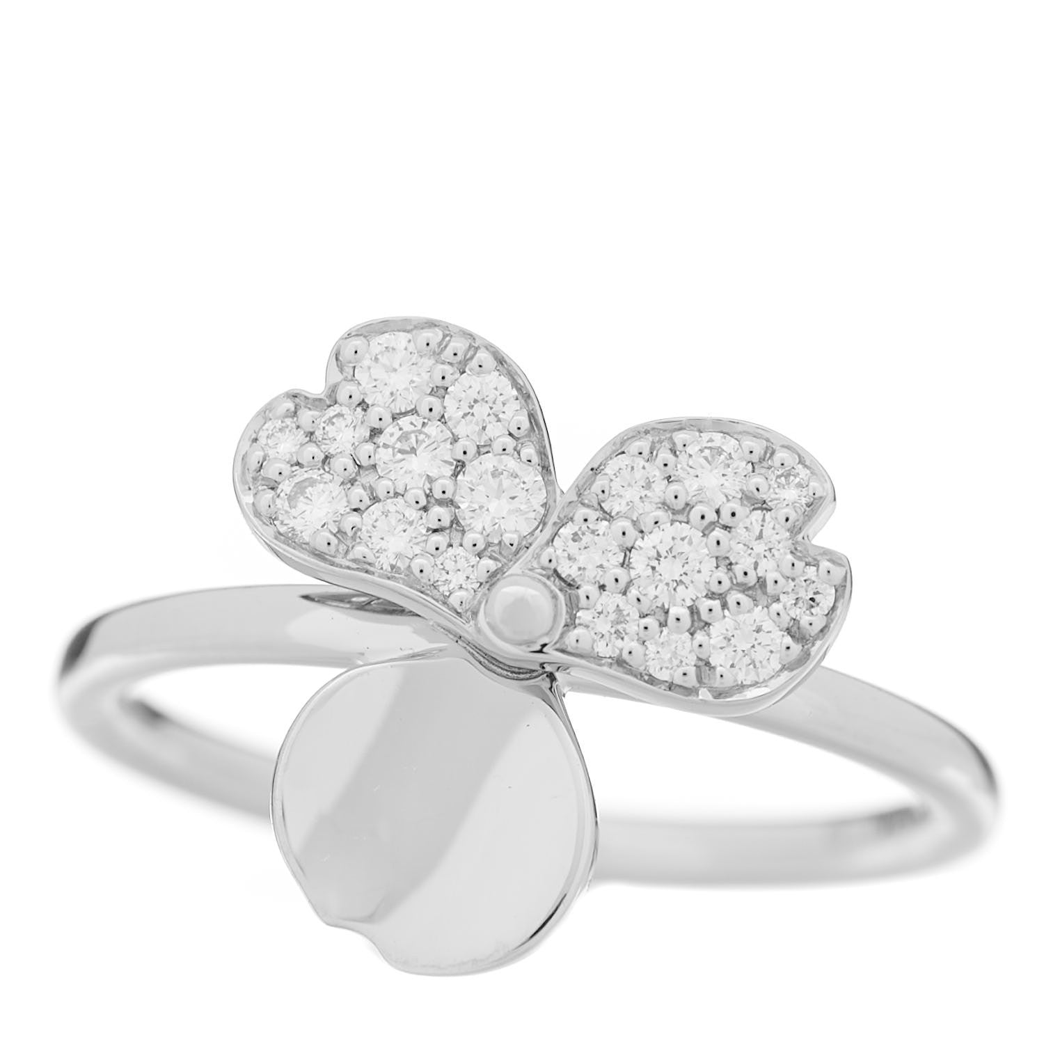 Tiffany Platinum Diamond Paper Flowers Ring 49 5 1 of 6