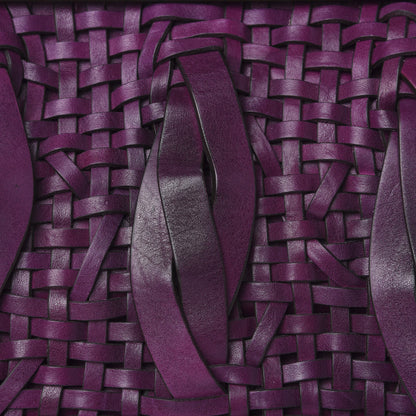 Christian Dior Calfskin Samourai 1947 Intrecciato Frame Bag Fuchsia 11 of 13