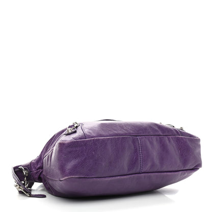 Balenciaga Agneau Giant 12 Silver Hardware Town Dark Violet 3 of 10