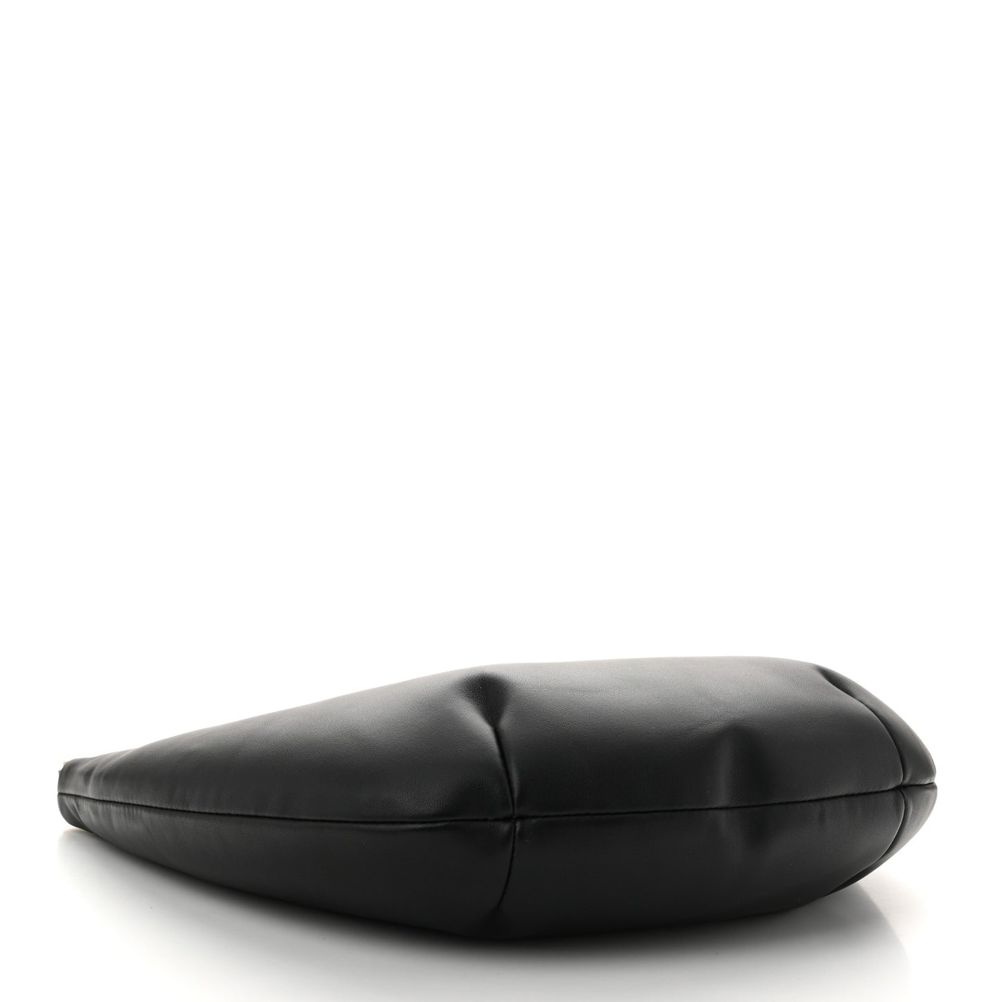 Calfskin Paperclip Hobo Bag Black