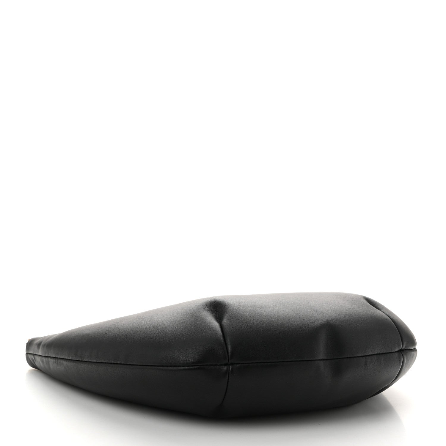 Off-White Calfskin Paperclip Hobo Bag Black 4 of 9
