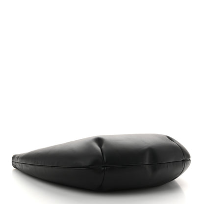 Off-White Calfskin Paperclip Hobo Bag Black 4 of 9