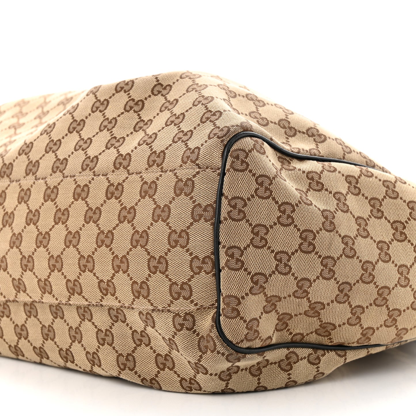 Monogram Large Sukey Tote Beige Ebony Black
