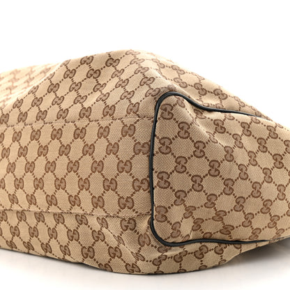 Gucci Monogram Large Sukey Tote Beige Ebony Black 10 of 11