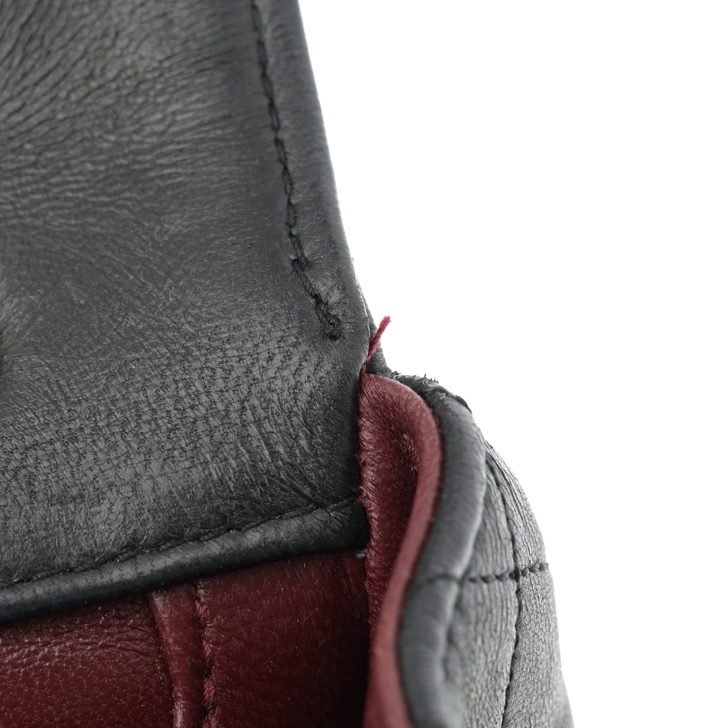 Lambskin Quilted Small Single Flap With Pouch Black