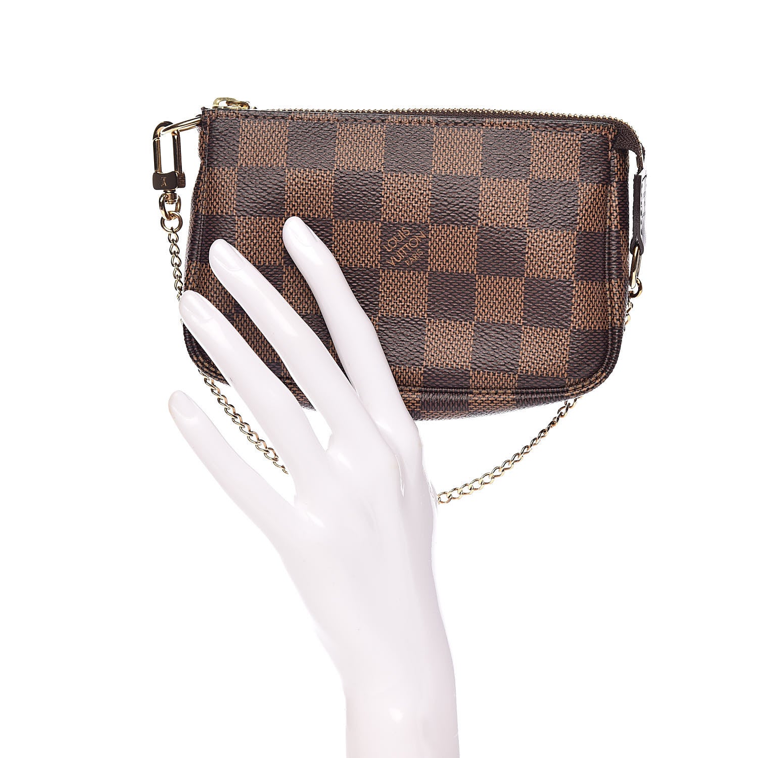 Louis Vuitton Damier Ebene Mini Pochette Accessories 2 of 8