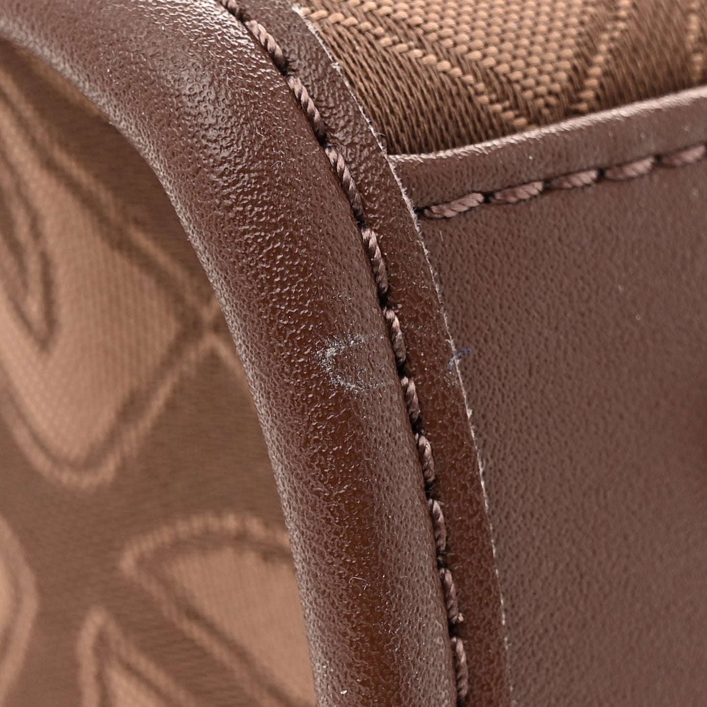 Monogram Jacquard Medium Shopping Bag Tan