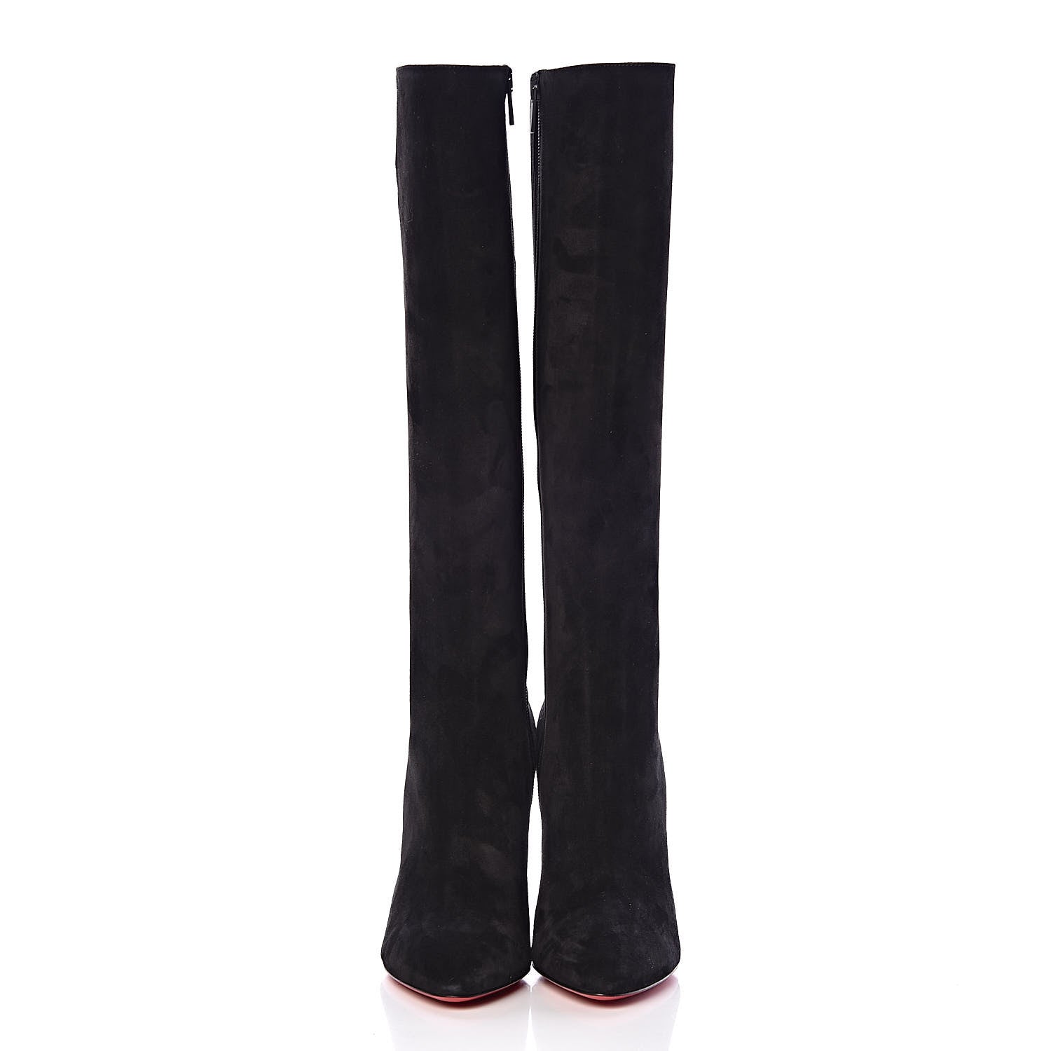 Christian Louboutin Veau Velours Eloise Botta 100 Knee Boots 37 Black 2 of 8