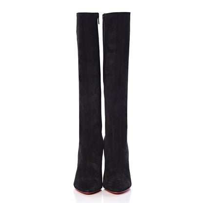 Christian Louboutin Veau Velours Eloise Botta 100 Knee Boots 37 Black 2 of 8