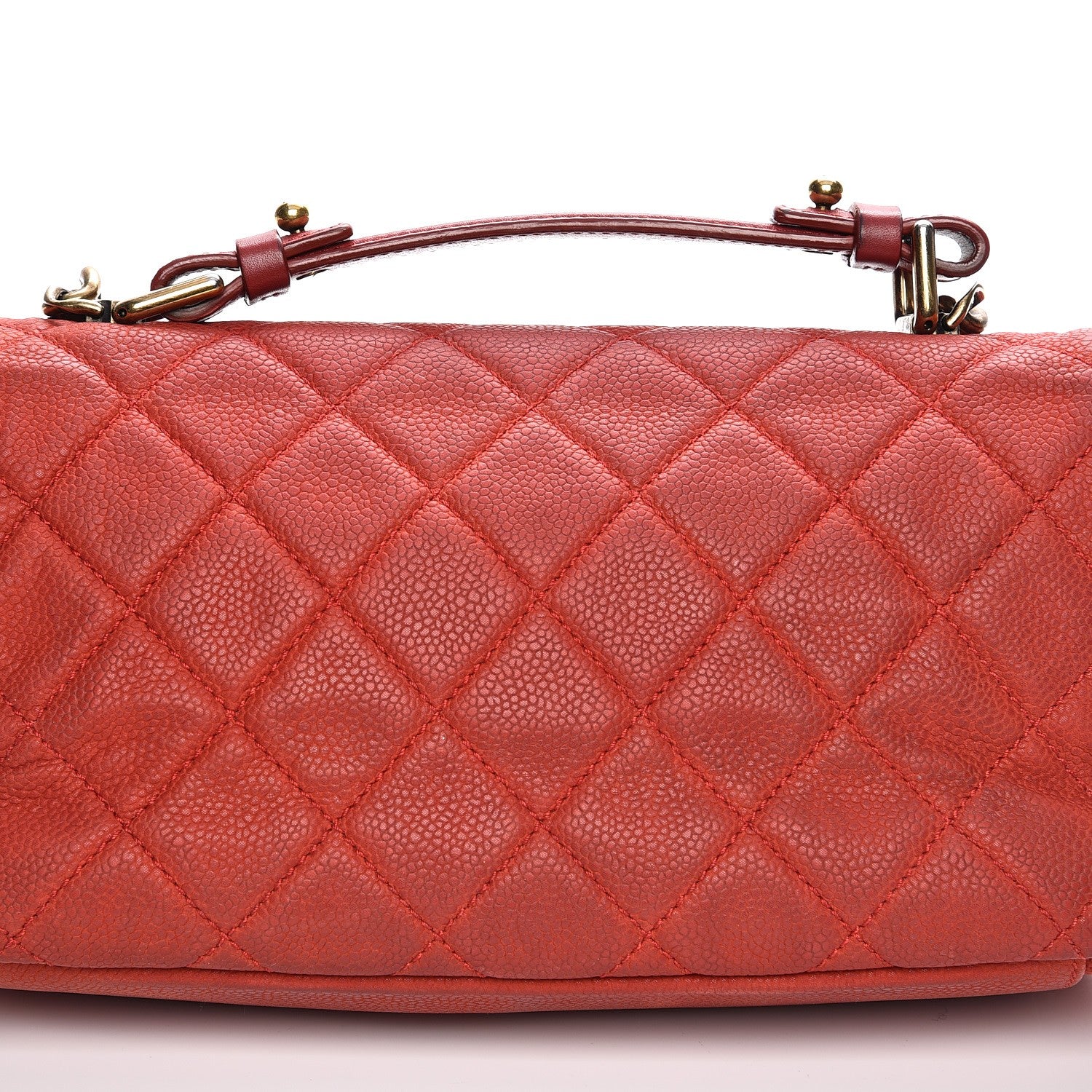 Chanel Iridescent Caviar Quilted Medium Chic Quilt Flap Red 12 of 18