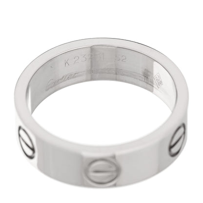 Cartier 18K White Gold 5.5mm LOVE Ring 52 6 4 of 4