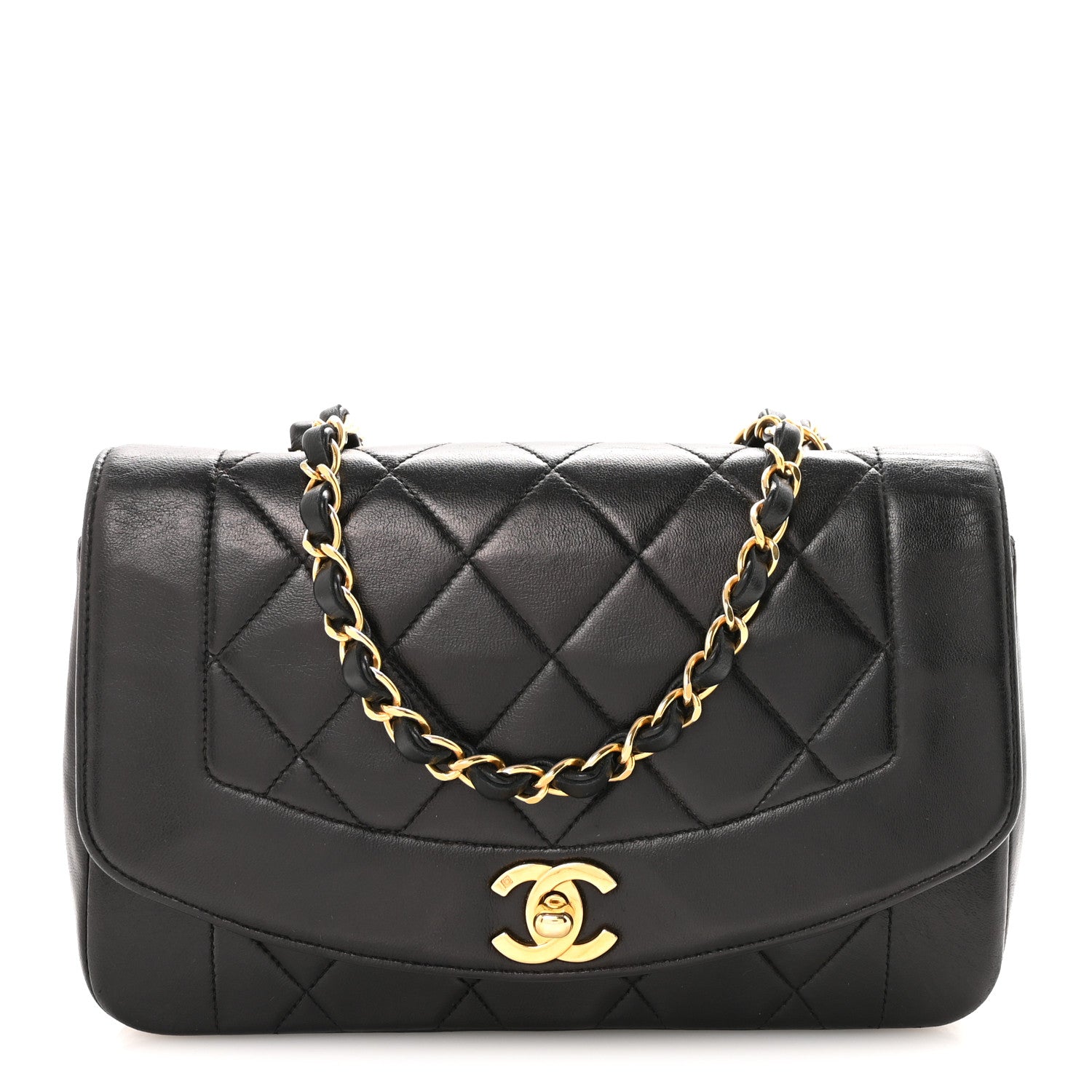 Chanel Lambskin Quilted Small Single Flap Black 1 of 9
