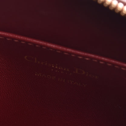 Christian Dior Lambskin Cannage Lily Tote Red Sapphire Blue 7 of 10