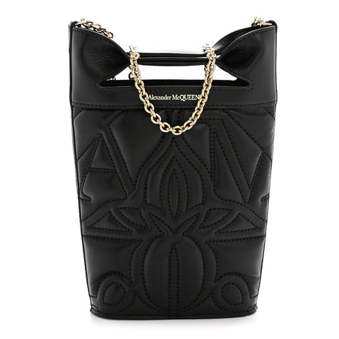 Calfskin Mini The Bow Bag Black