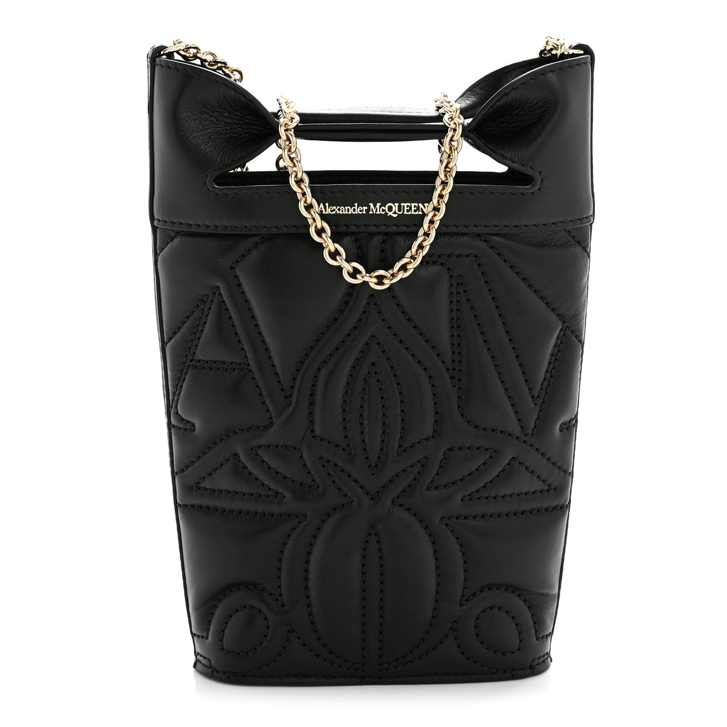 Calfskin Mini The Bow Bag Black