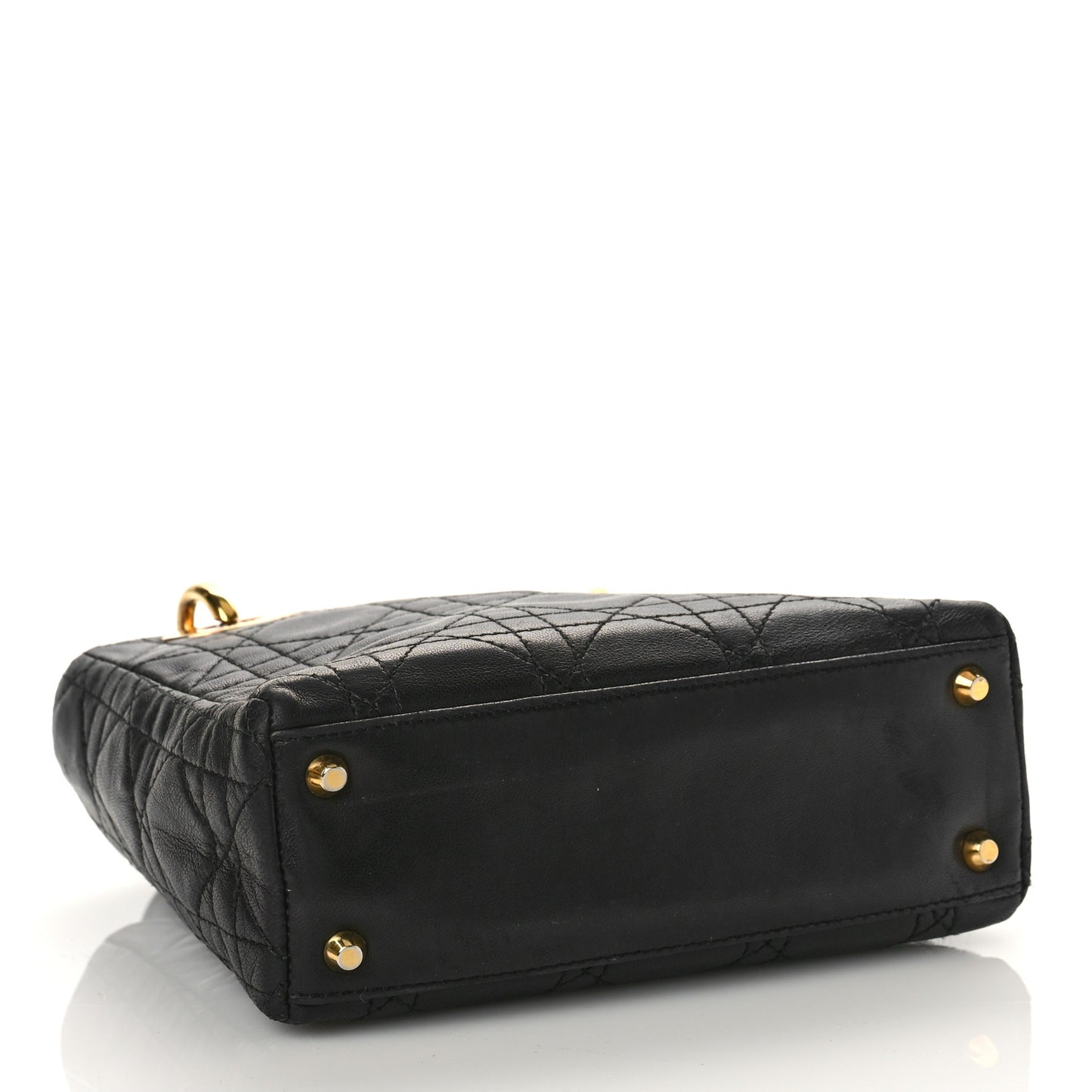 Lambskin Cannage Mini Lady Dior Black
