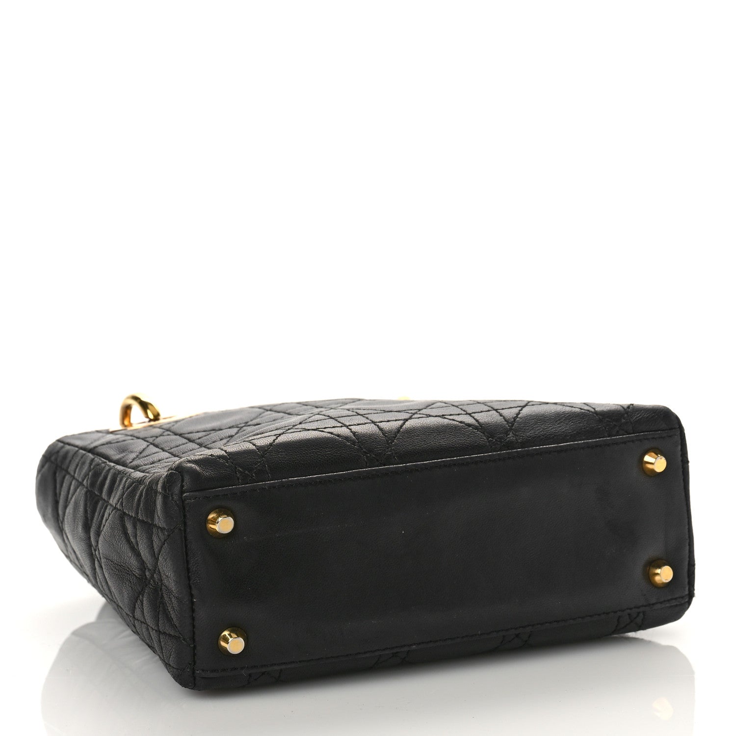 Christian Dior Lambskin Cannage Mini Lady Dior Black 4 of 10