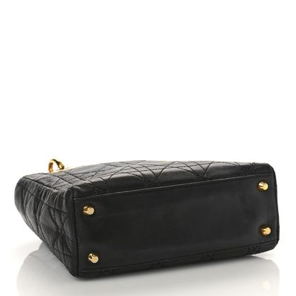 Christian Dior Lambskin Cannage Mini Lady Dior Black 4 of 10