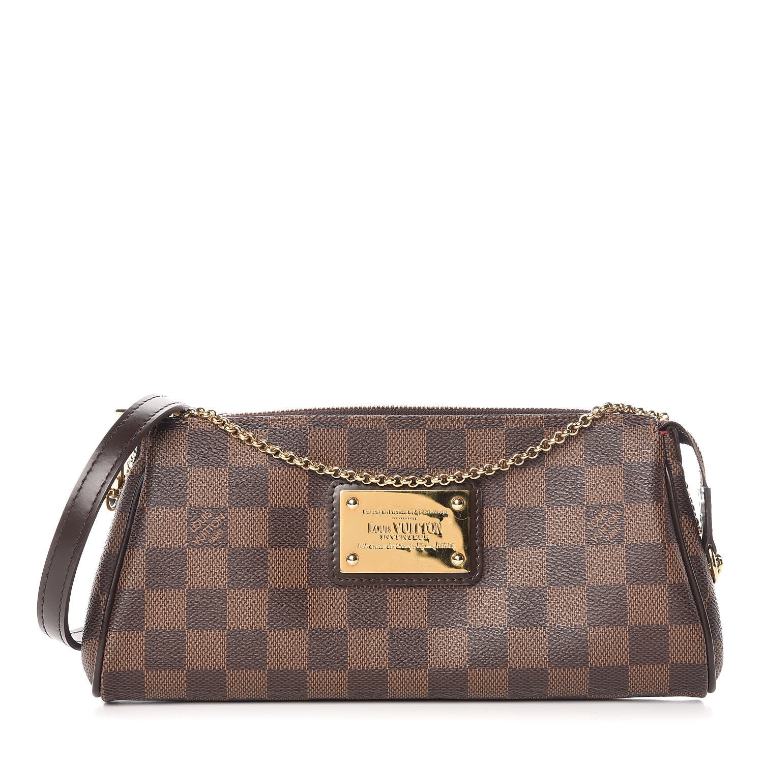Louis Vuitton Damier Ebene Eva Clutch 1 of 10