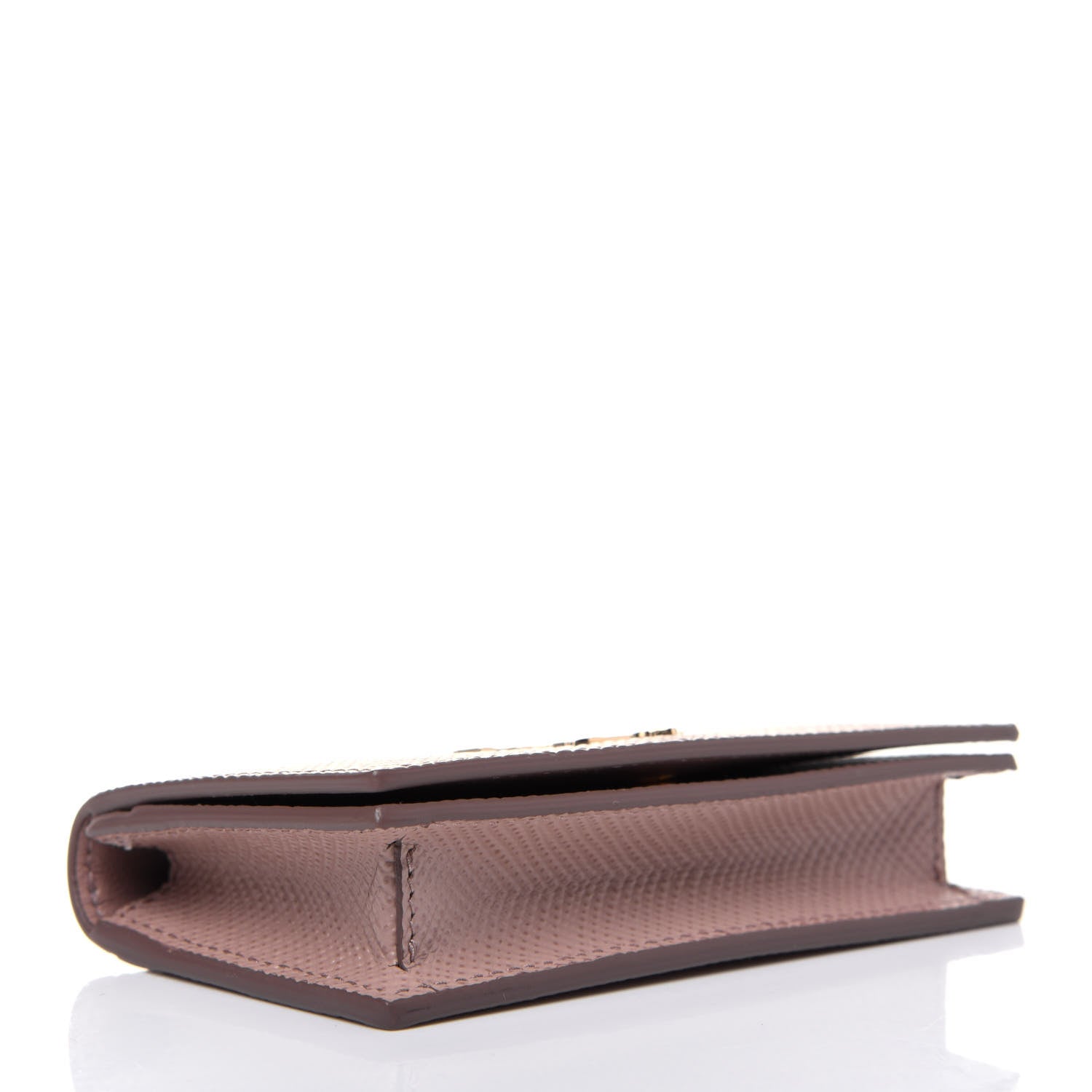 Prada Saffiano Metal Business Card Holder Cipria 4 of 11