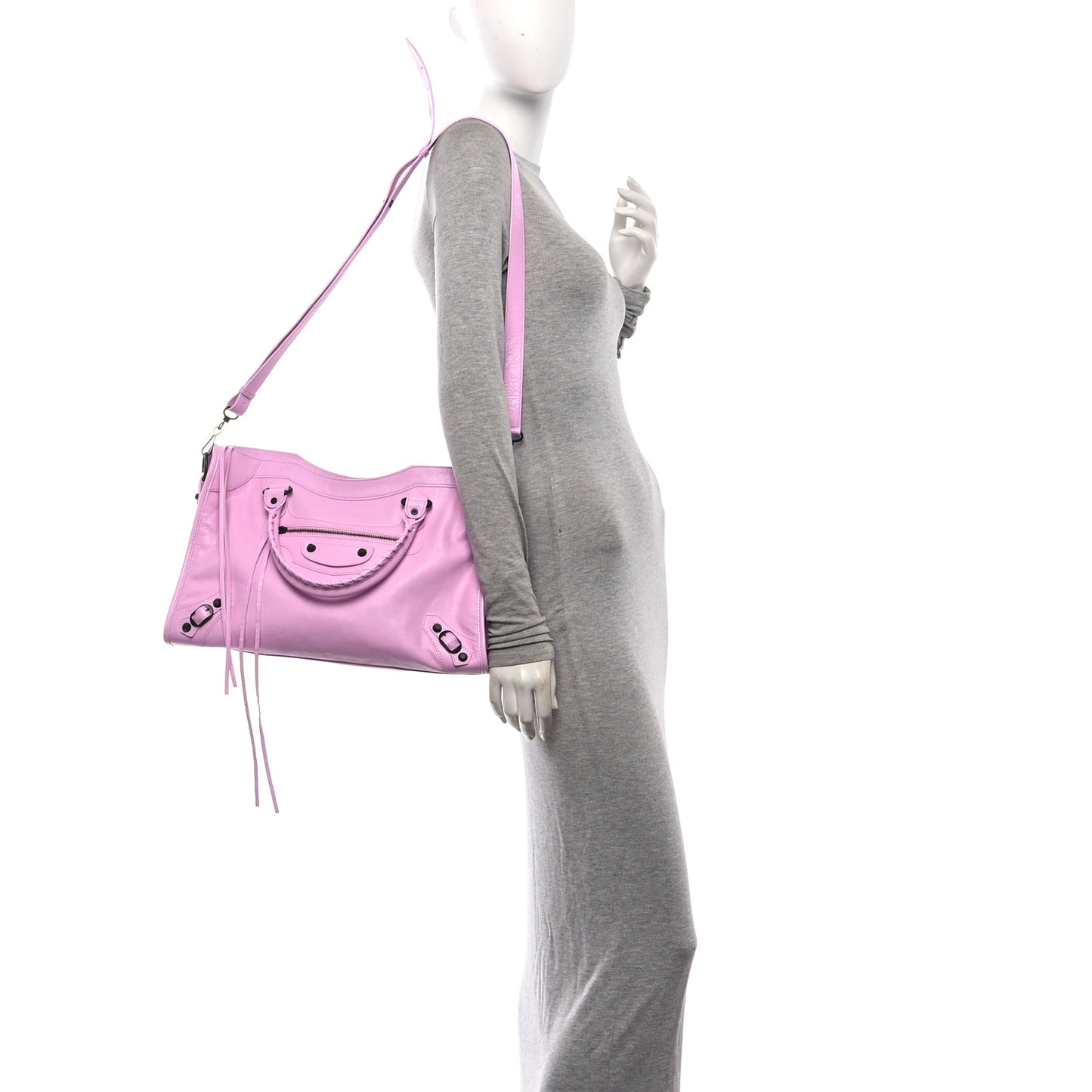 Agneau Classic Hardware Medium Le City Bubbly Pink