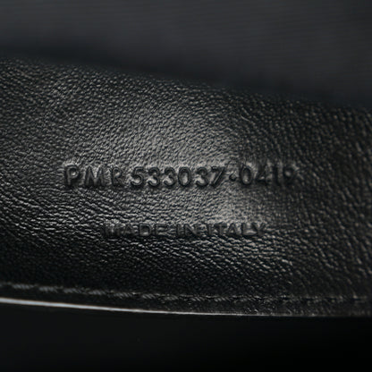 Saint Laurent Crinkled Calfskin Matelasse Monogram Baby Niki Chain Satchel Navy 7 of 11