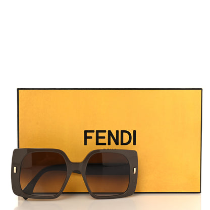 Fendi Acetate Square Sunglasses FE40036U Brown 7 of 7
