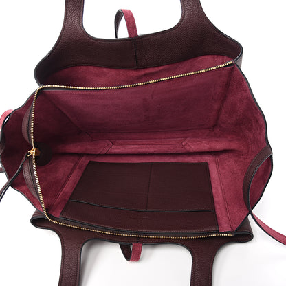 Celine Baby Grained Calfskin Small Tri-Fold Bag Burgundy 4 of 8