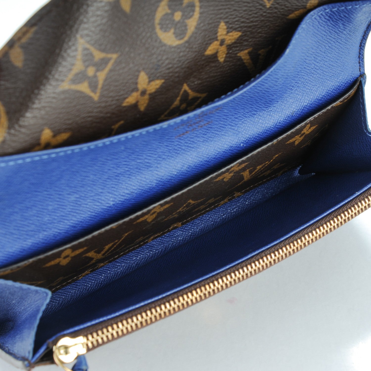 Louis Vuitton Monogram Emilie Wallet Blue 5 of 8