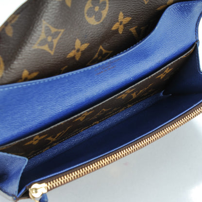 Louis Vuitton Monogram Emilie Wallet Blue 5 of 8