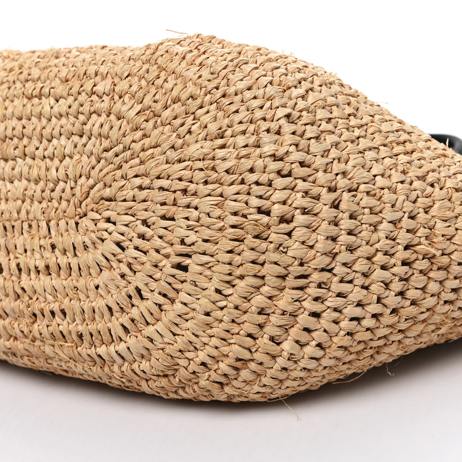 Balenciaga Raffia Woven Large Panier Tote Natural Black 10 of 10