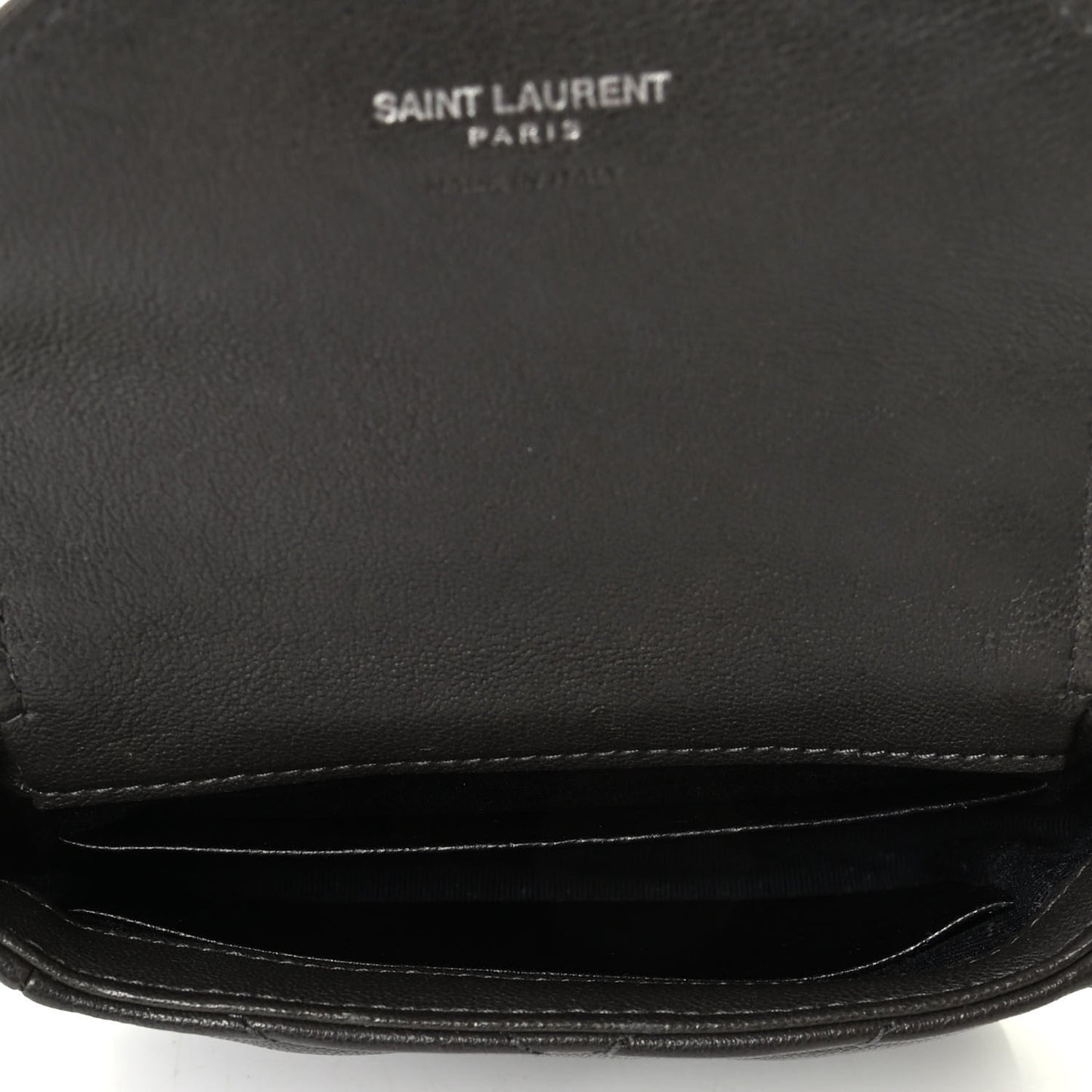 Sheepskin Matelasse Chevron Monogram Mini College Bag Dark Anthracite