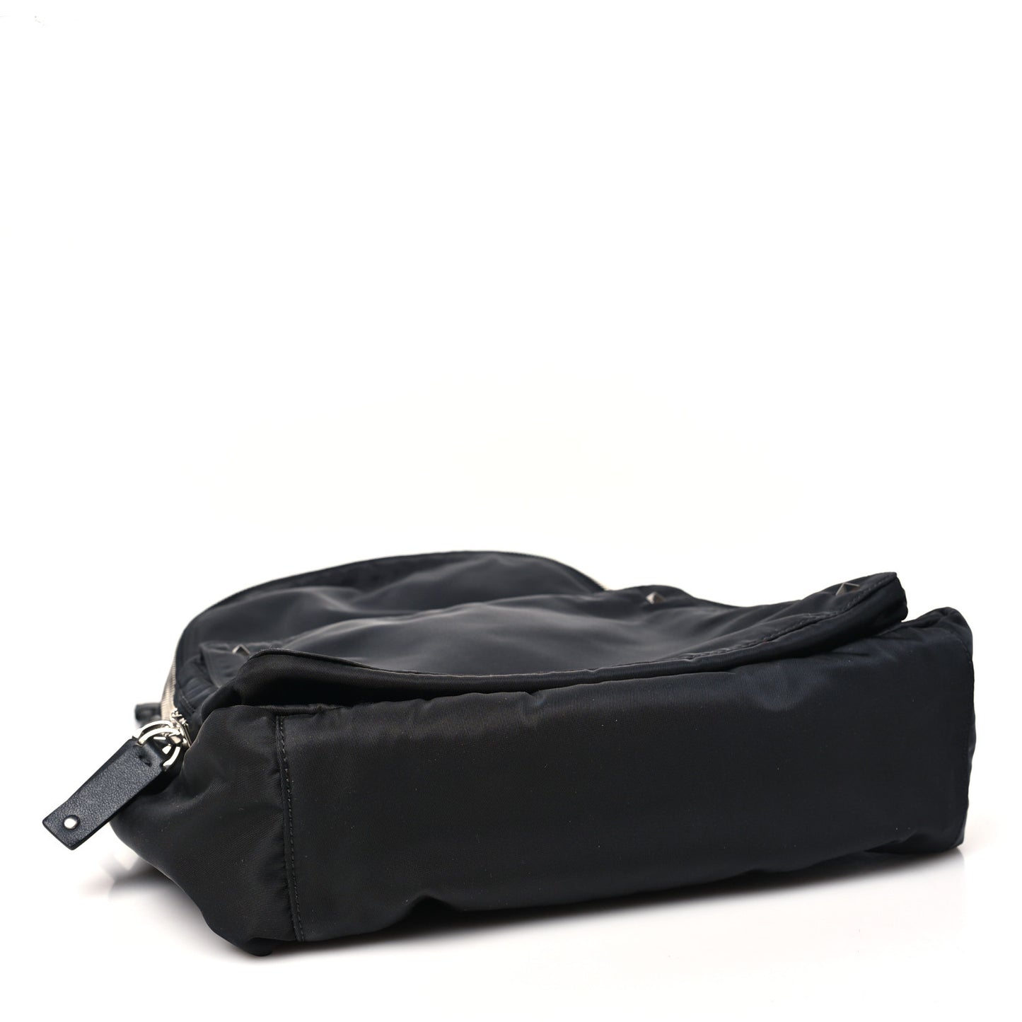 Nylon Rockstud Backpack Black