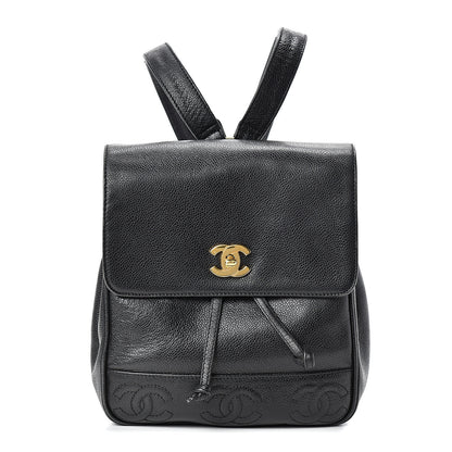 Chanel Caviar CC Backpack Black 1 of 14
