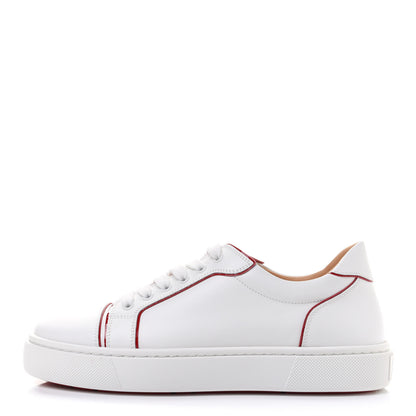 Christian Louboutin Patent Calfskin Vieira Flat Sneakers 40 White Loubi 1 of 10