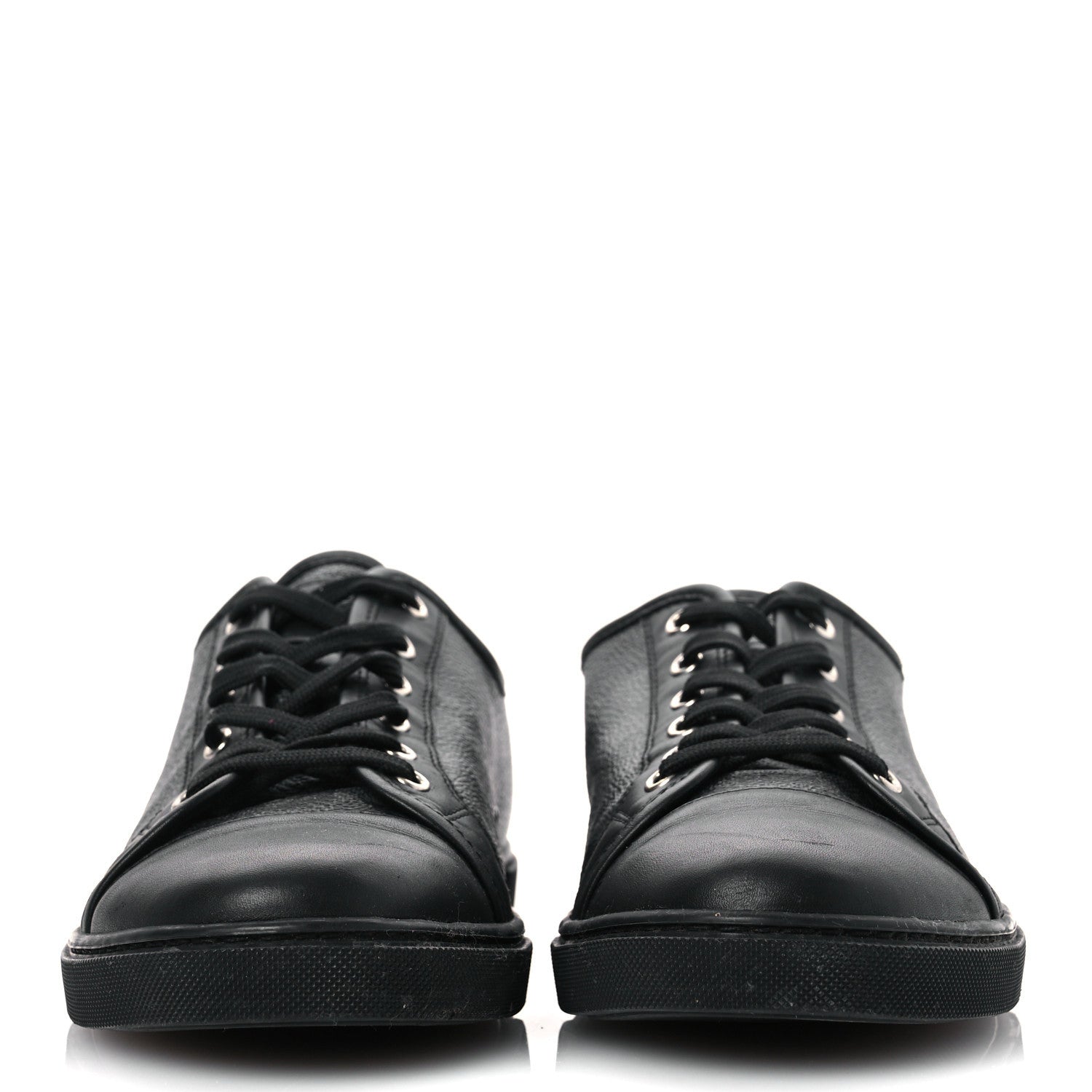 Louis Vuitton Calfskin Damier Graphite Sneakers 7.5 3 of 13