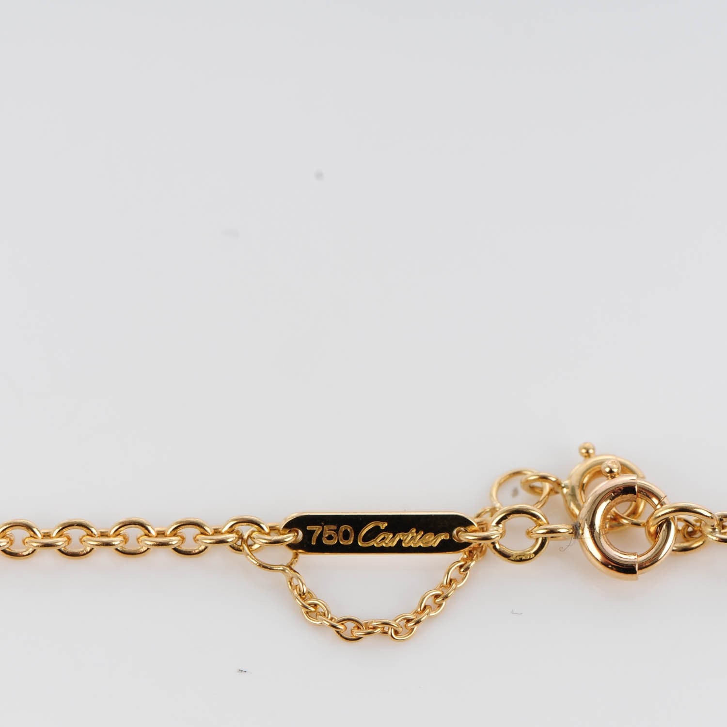 Cartier 18K Pink Yellow White Gold Trinity Pendant Necklace 5 of 6