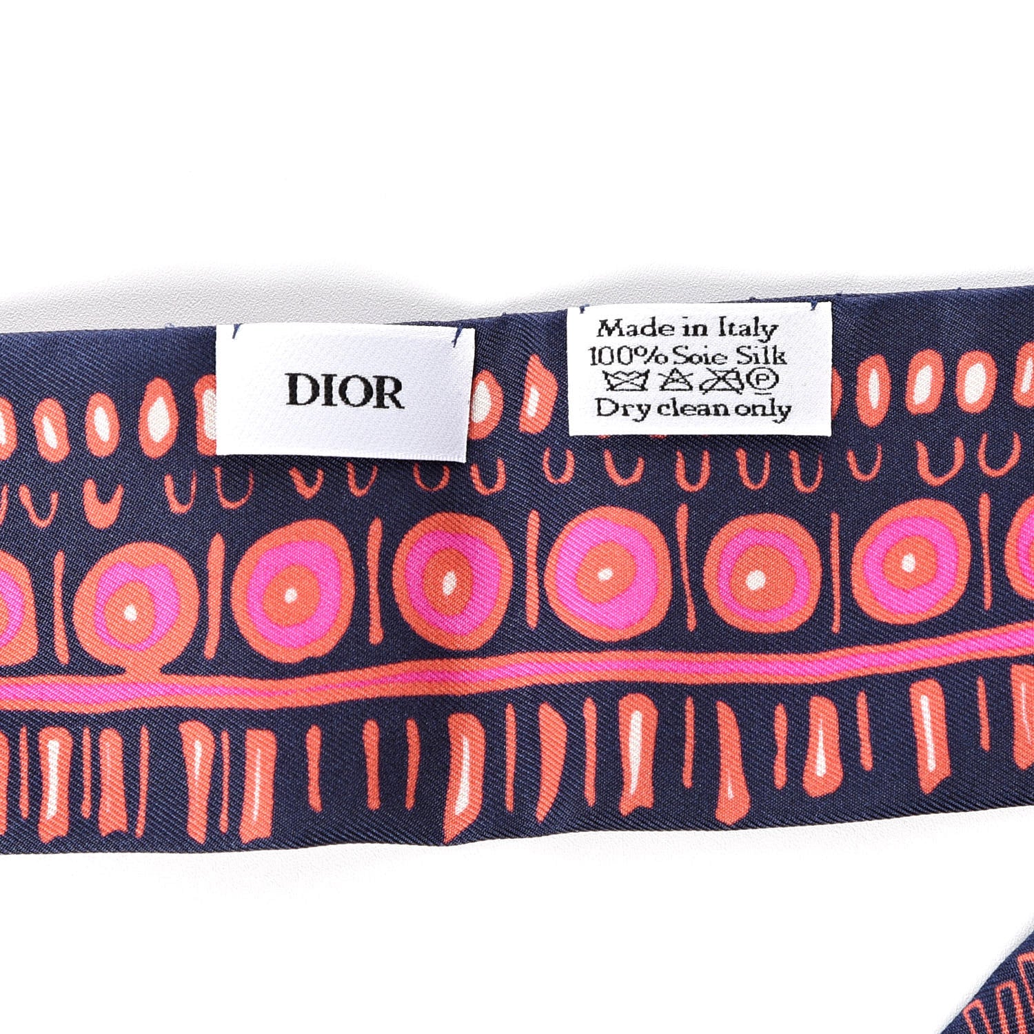 Christian Dior Silk Animals Lion Mitzah Scarf Pink 3 of 5
