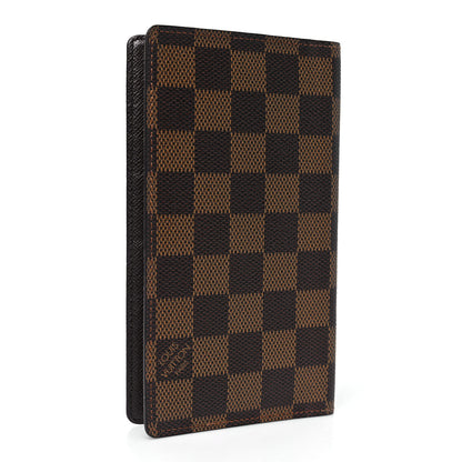 Louis Vuitton Damier Ebene Checkbook Cover Wallet 3 of 7