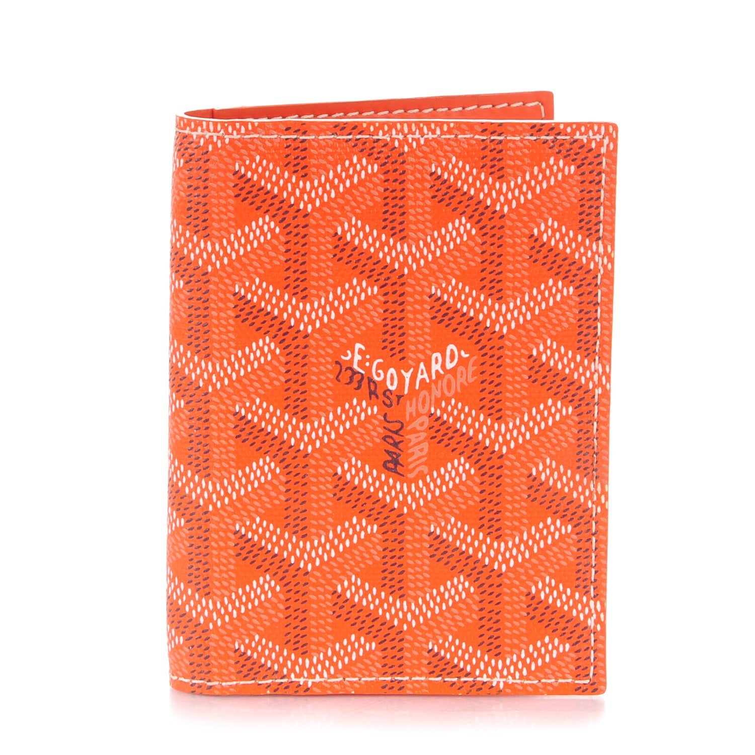 Goyard Goyardine Saint Marc Card Holder Orange 1 of 7