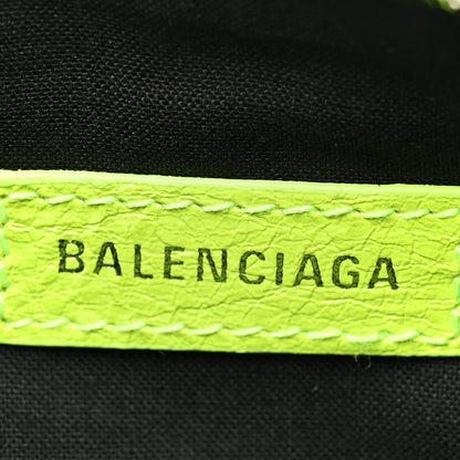 Balenciaga Agneau Arena Le Cagole Chain Shoulder Bag XS Fluo Yellow 6 of 9