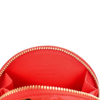 Louis Vuitton Vernis Roses Chapeau Coin Purse Orange Sunset 6 of 7