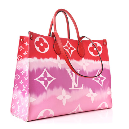 Louis Vuitton Monogram Escale Onthego GM Rouge 3 of 13