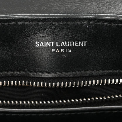 Saint Laurent Calfskin Y Quilted Monogram Toy Loulou Crossbody Bag Black 6 of 12