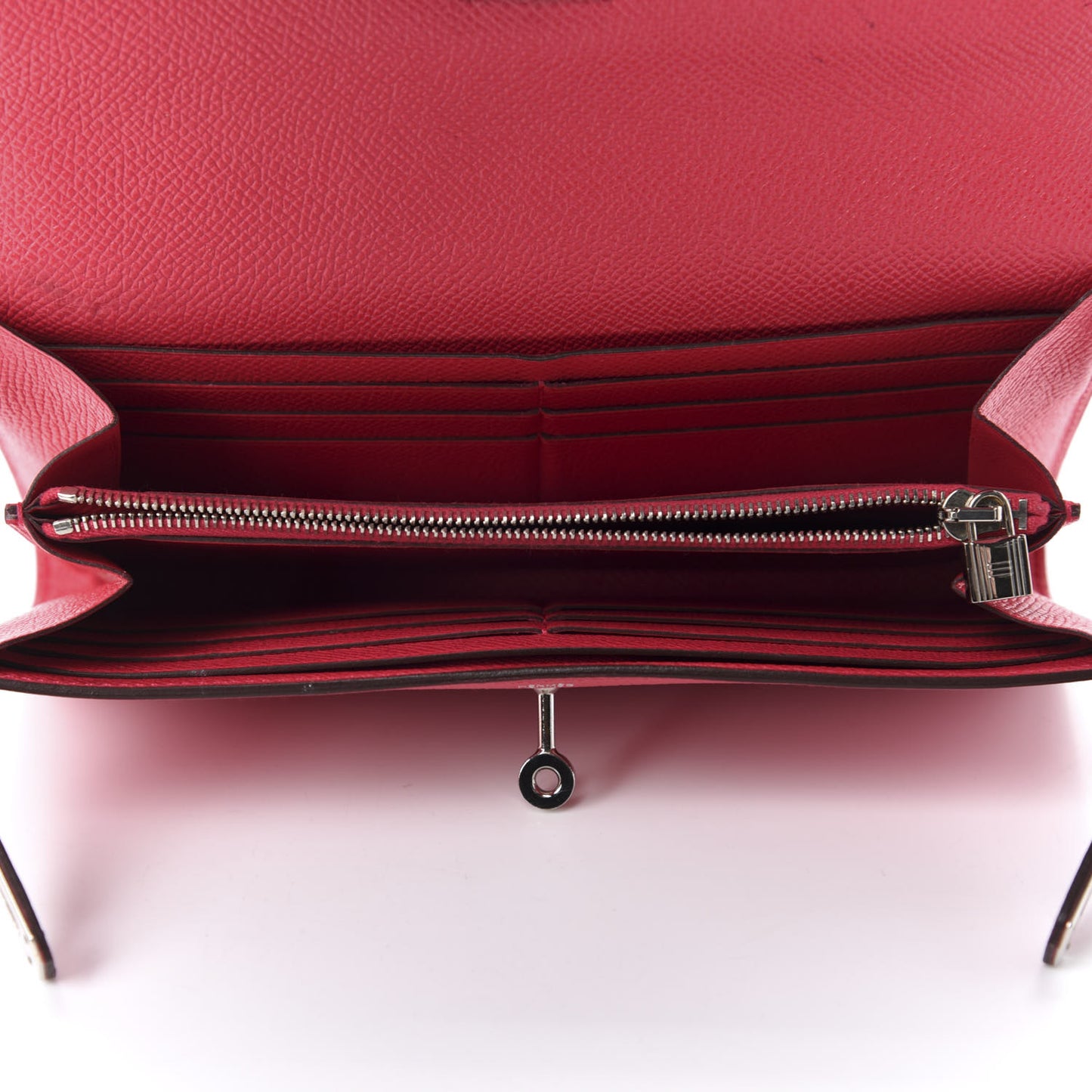 Epsom Kelly Longue Wallet Rose Extreme