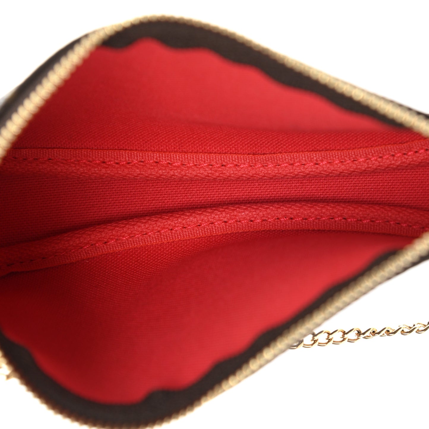 Monogram 2021 Christmas Animation London Mini Pochette Accessories Red