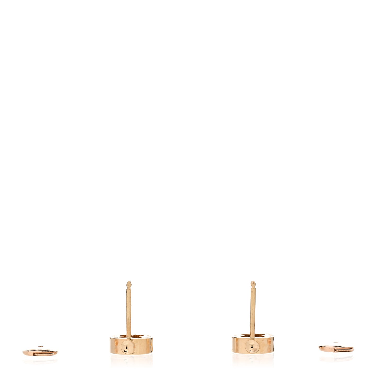 18K Yellow Gold Empreinte Ear Studs Earrings