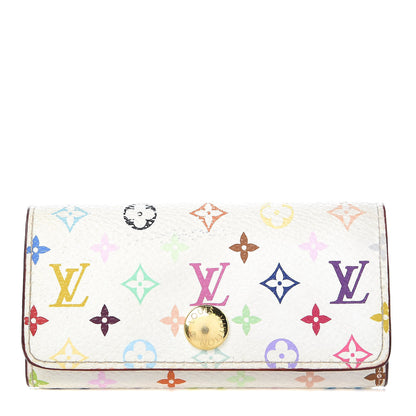 Louis Vuitton Monogram Multicolor Multicles 4 Key Holder White Litchi 1 of 11
