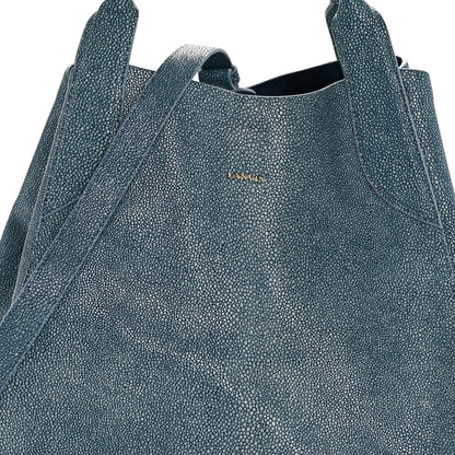 Lanvin Galuchat Trapeze Light Blue 9 of 16